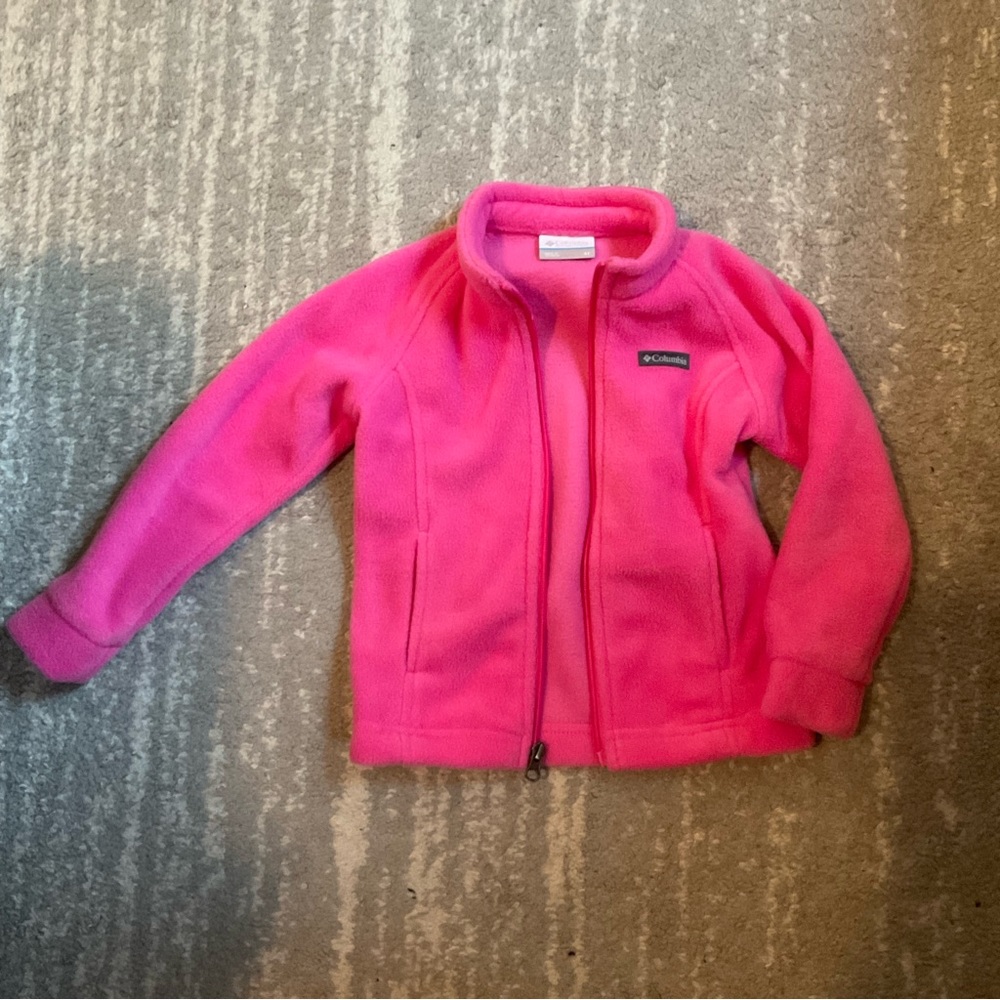 Columbia Fleece Jacket Pink Toddler sz 4T